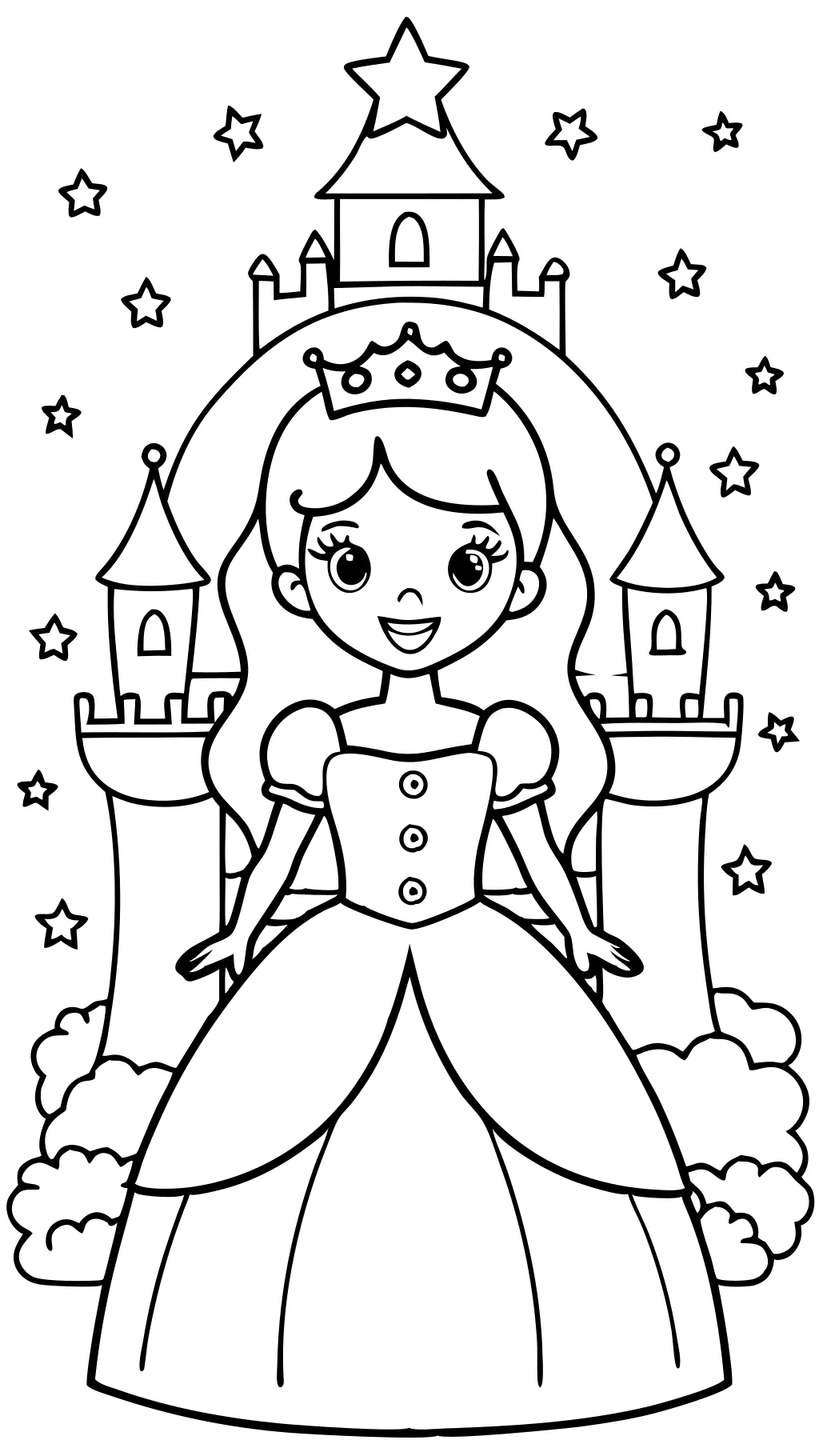 coloriages princesse à imprimer gratuitement